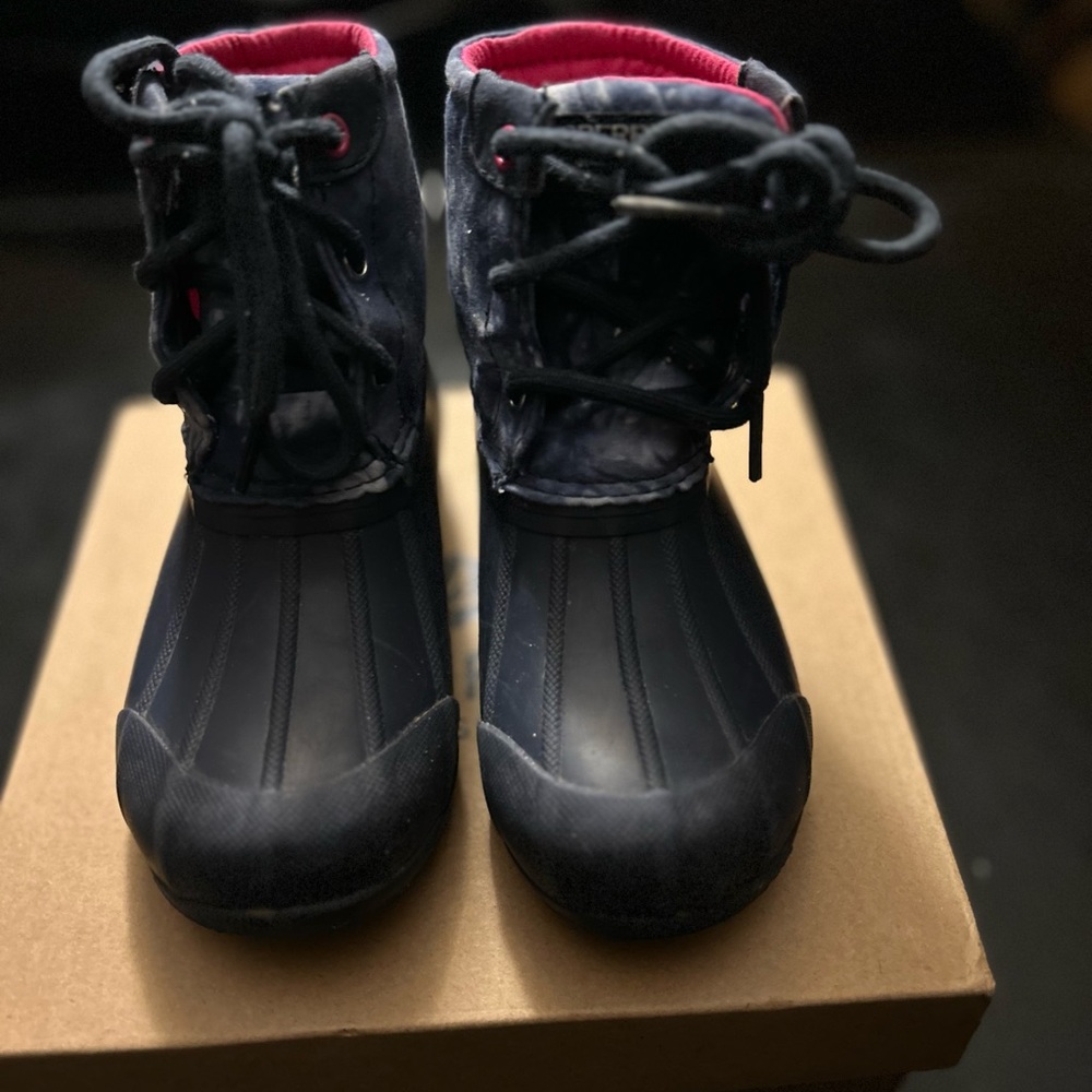 Sperry Port Navy Rainboot duck boot